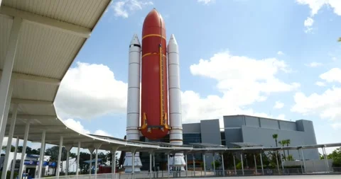 Space shuttle rocket Kennedy Space Center American Aerospace Video stock 242031742