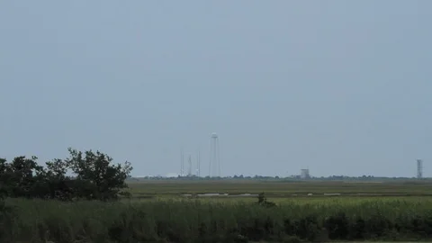 Space shuttle taking off on a mission Stock Footage 99082852