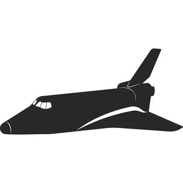 A space shuttle for transporting astronauts. Vector image. Stock Illustration
