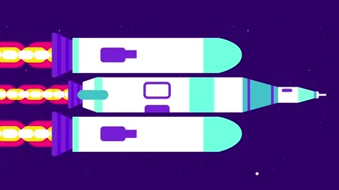 Space Shuttle Traveling Forward Stock Footage 335667792