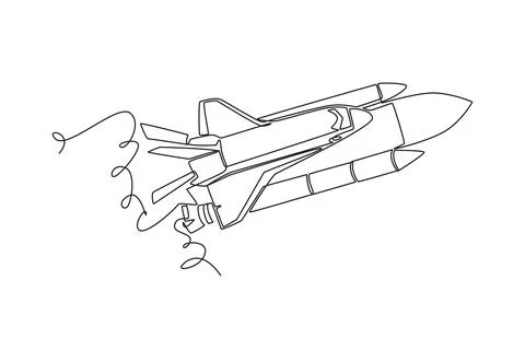 Space shuttle vehicle attached to its external tank Stock-Illustration