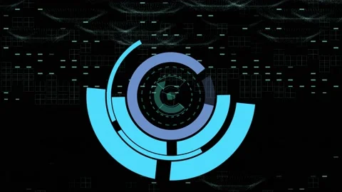 Space SiFi blue background Stock Footage 134008653