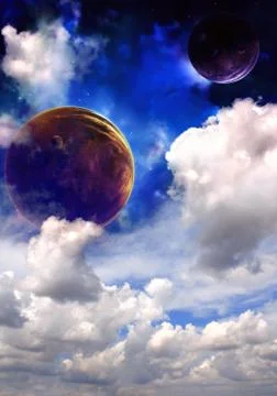 Space sky Stock Illustration