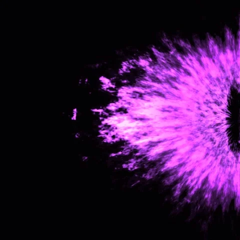 Space solar maximum flaming circular eye pattern abstract motion background in p Stock-Footage 339314517