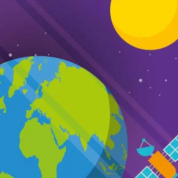 Space solar system concept Stock Illustration