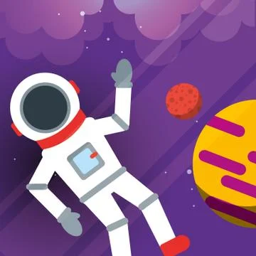 Space solar system concept Stock Illustration