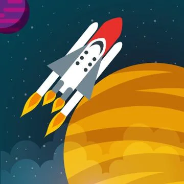 Space solar system concept Stock Illustration