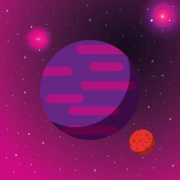 Space solar system concept Stock Illustration