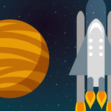 Space solar system concept Stock Illustration