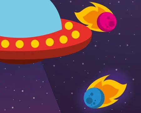 Space solar system concept Stock Illustration