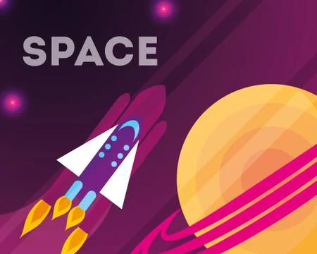 Space solar system concept Stock Illustration