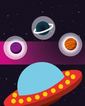 Space solar system concept Stock Illustration