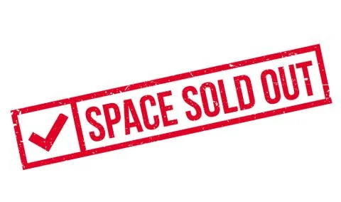 Space Sold Out rubber stamp 스톡 일러스트