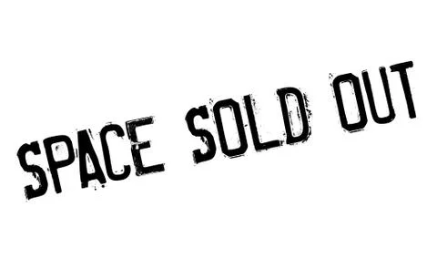 Space Sold Out rubber stamp Stock Illustration