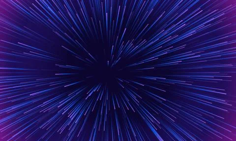 Space speed motion light pattern background Stock Illustration
