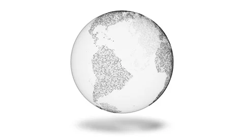 Space with spinning Earth (loopable) Stock Footage 104162253