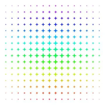 Space Star Shape halftone Spectral pattern 스톡 일러스트