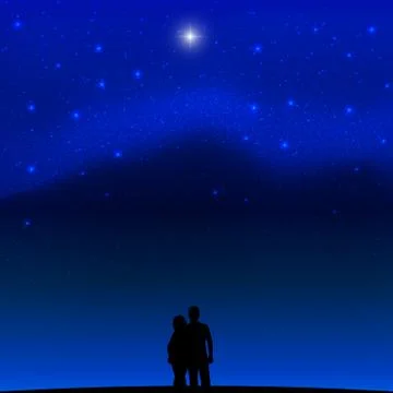 Space with stars Stock Illustration