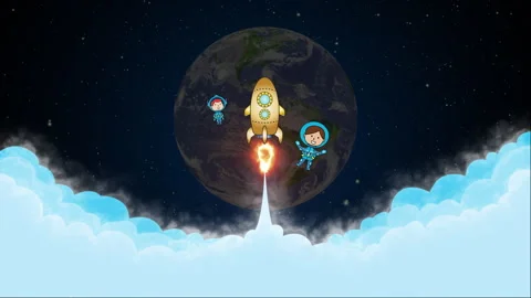 Space, startup, creative idea, business, innovation and technology concept. Stock-Footage 275866646