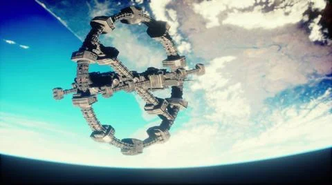 Space station above the earth Elements of image furnished by NASA space st... Fotos Stock