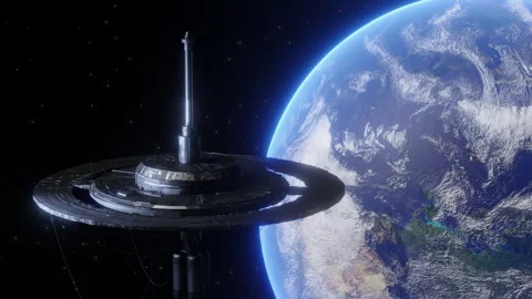 Space Station and Earth Stock Footage 304238615