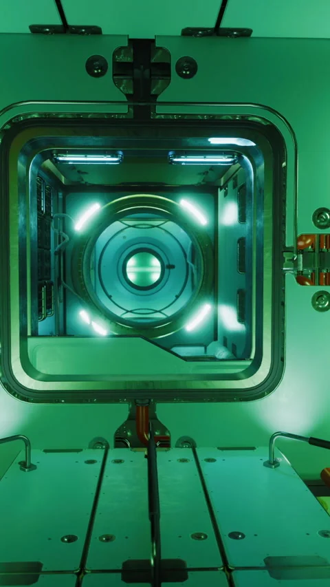 Space station and electronics technology concept Stock Footage 277646668