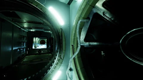 Space station and electronics technology concept Stock Footage 277993871
