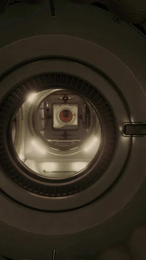 Space station and electronics technology concept Stock Footage 282955685