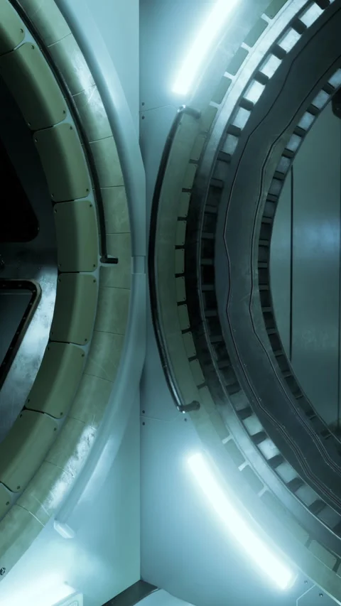 Space station and electronics technology concept Stock Footage 291521392