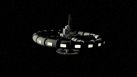 Space Station Animation Stock Footage 69859329