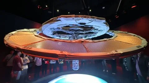Space Station Command Center exhibit at the Museum of the Future in Dubai,... Stock Photos