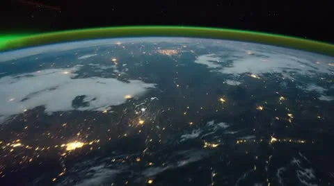 Space Station Earth time lapse Stock Footage 8978566