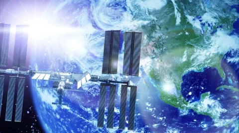 Space Station  Stock Footage 8559768