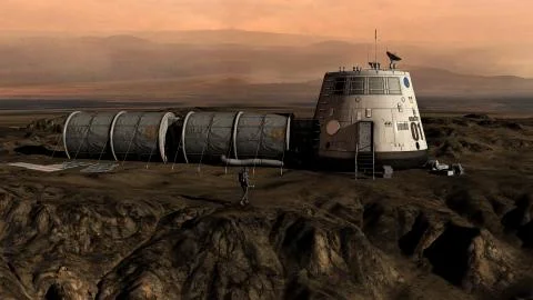 Space station Stock Illustration