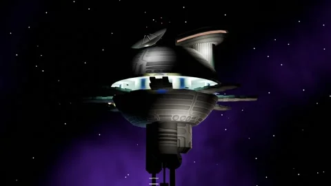 Space Station Orbit A 4K Stock Footage 305354019