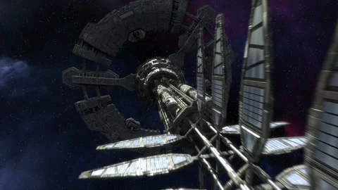 Space Station in Outer Space. Video stock 154547315