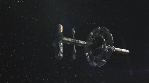 Space Station Variant A - shot 002 Stock-Footage 145824618