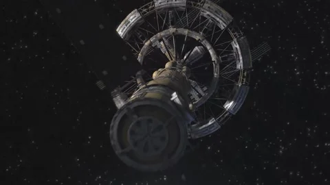 Space Station Variant A - shot 003 Stock-Footage 145824619