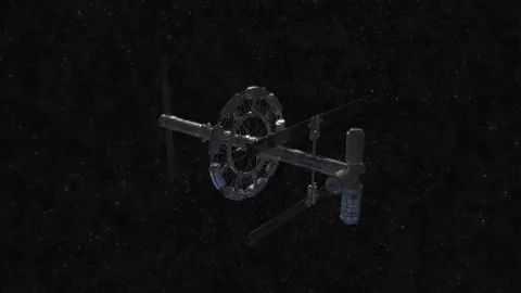 Space Station Variant A - shot 004 Stock-Footage 145848786