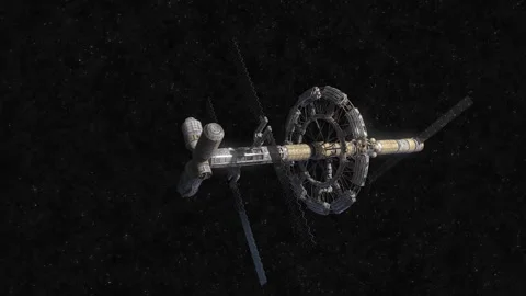 Space Station Variant A - shot 005 Stock-Footage 145848787