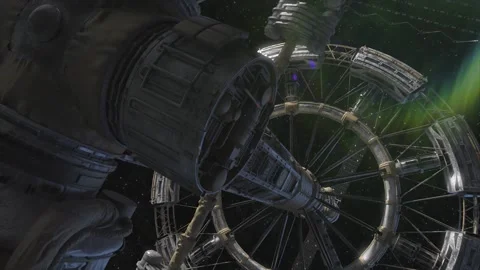 Space Station Variant A - shot 006 Stock-Footage 145938650