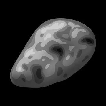 Space stone icon, isometric style Stock Illustration