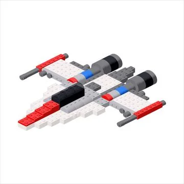 Space Stormtrooper Toy Isometric Vector Stock Illustration