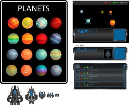Space strategy Stock Illustration