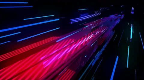 Space Stripe Highway  Stock Footage 61353338