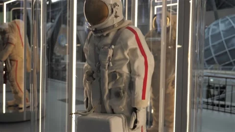Space suit for space flights and exploration of the star system. Stockbeeldmateriaal 147060720