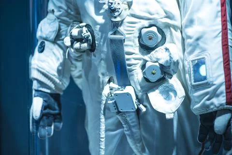 Space suit ventilation system close up Stock Photos