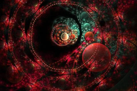 Space with sun in the centre 스톡 일러스트