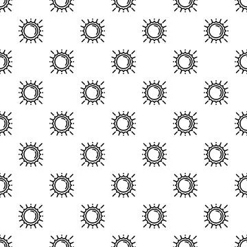 Space sun pattern seamless イラスト素材