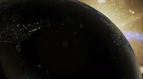 Space sunrise Stock Footage 47531934